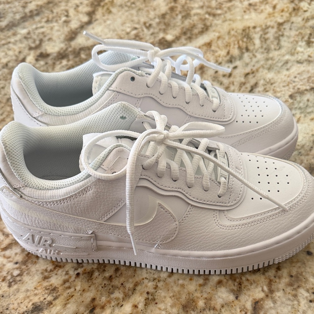 Nike White Low-Top Leather Sneakers